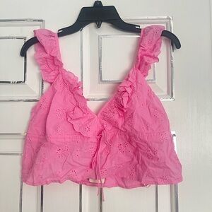 Impressions Pink Crop Top